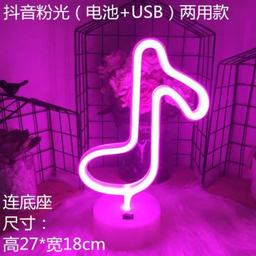 néons décoratifs multicolores motifs animaux modernes veilleuses led animaux cactus ananas festive chambre