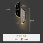 horloge murale moderne minimaliste aiguille quartz contemporain fixations murales salon silencieuse LED