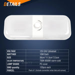 lampe led blanc froide 48 72 84 108 leds 10 watts moderneintérieur double face