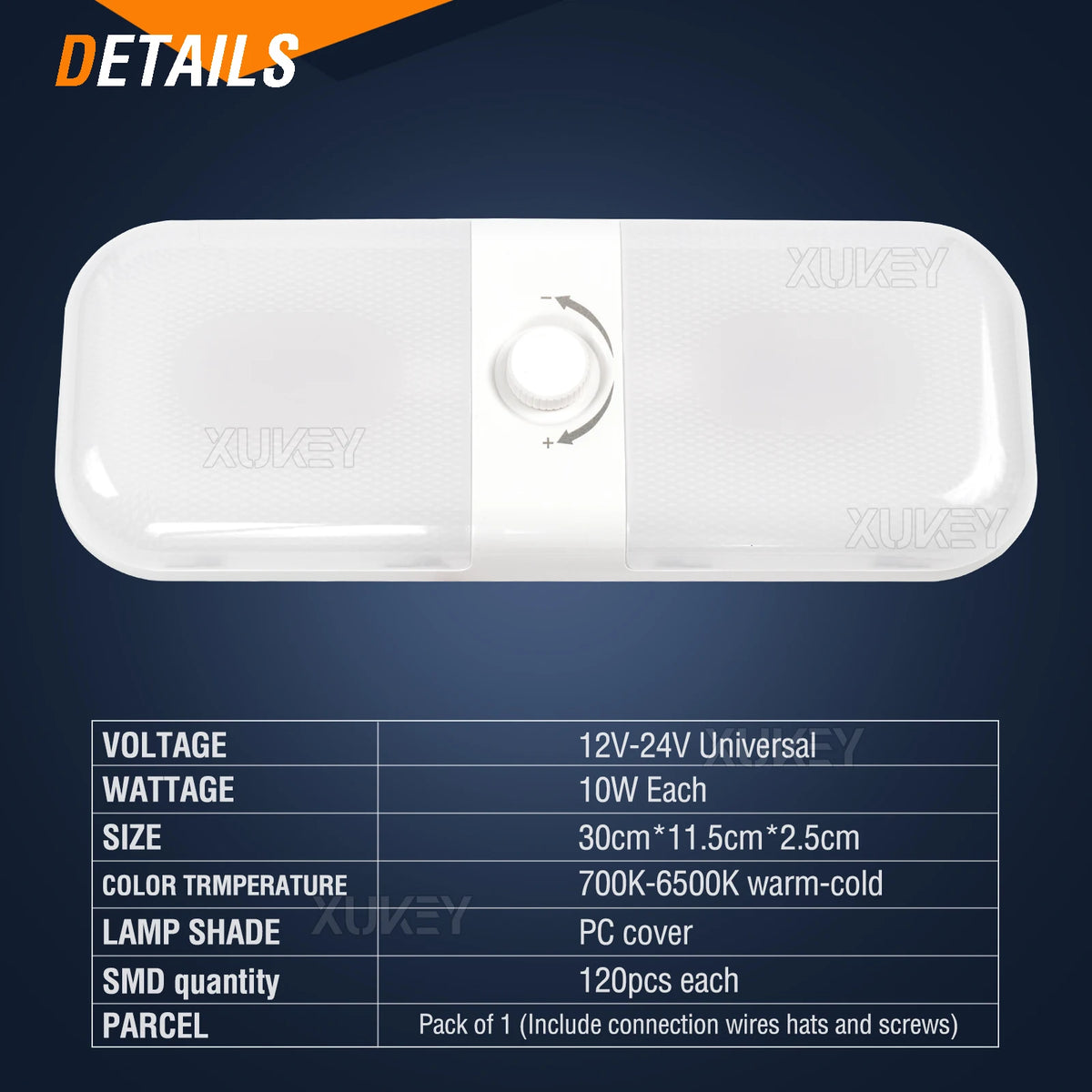 lampe led blanc froide 48 72 84 108 leds 10 watts moderneintérieur double face