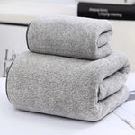 serviettes rayées bambou séchage rapide douces absorbantes gris clair moderne ensemble bain pliées