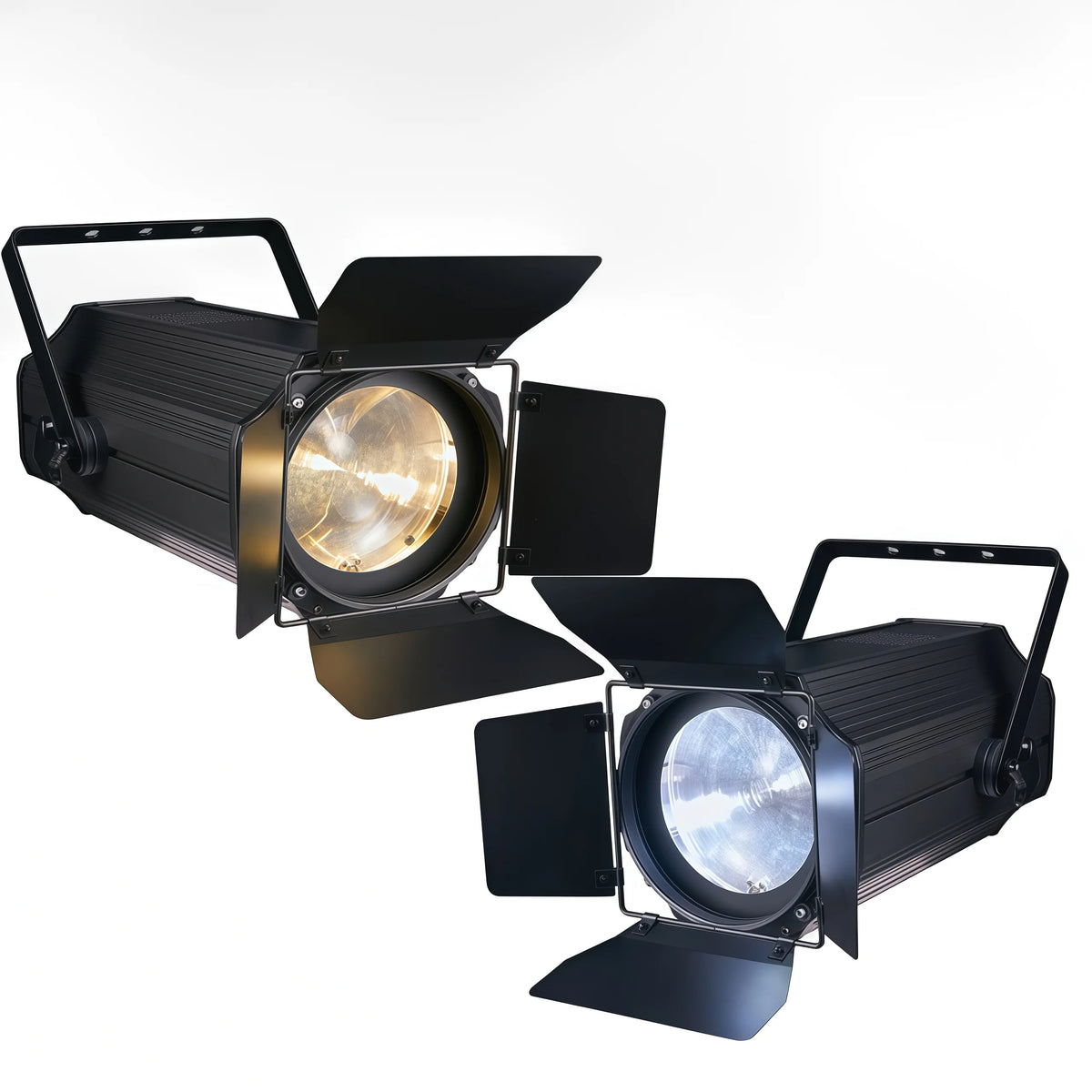 projecteur led zoom 200w noir moderne 50 degrés beam dimmable stroboscope dj scène