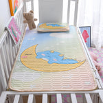 tapis sol enfant dessins animés bleu vert rose opacité cartoon antiacariens
