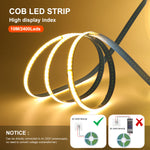 ruban led cob jaune bleu 3000k 4000k 6000k 240leds adhésif moderne chambre