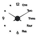 horloge murale moderne minimaliste quartz marron noir doré aiguille simple face unique