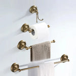 accessoires salle bains bronze classiques ensemble quincailleries fixations murales serviettes papier toilette savon safeguard