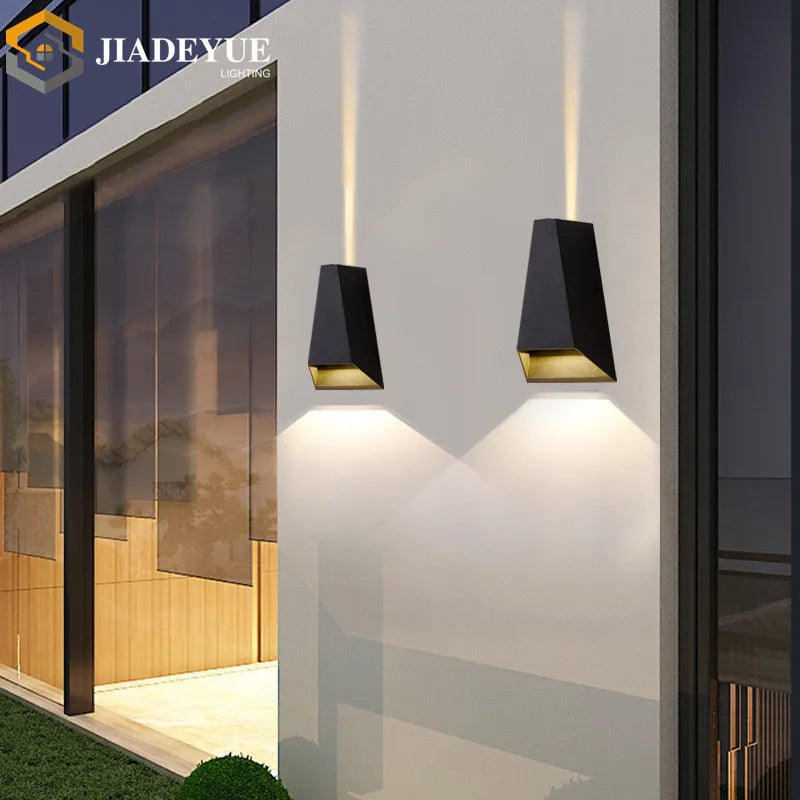 applique murale led moderne noir doré texturée minimaliste contemporaine étanche ip65