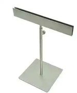 support publicitaire moderne inclinable vis fixe noir blanc or argent matériaux métal rectangle