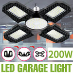 lampe led garage e27 noir hexagonal smd 40w 60w 80w 100w 150w 200w