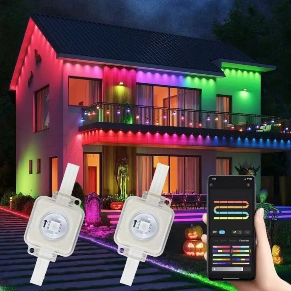 Application mobile contrôlant guirlande LED Ombre Interieur