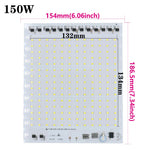 Panneau LED 150W 200W SMD2835 blanc moderne sans pilote 220V smart ic connecteurs commandes