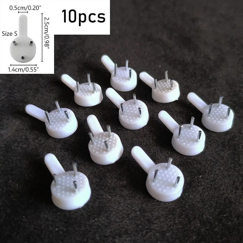 clips fixation mur blanc étoiles rectangles pratiques minimalistes instructions