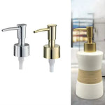 distributeur savon liquide or argent moderne matériau plastique fixations invisibles tuyau grille