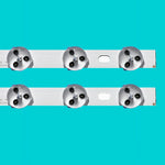 ruban lumineux led blanc moderne fixation plat lisse opaque 3v