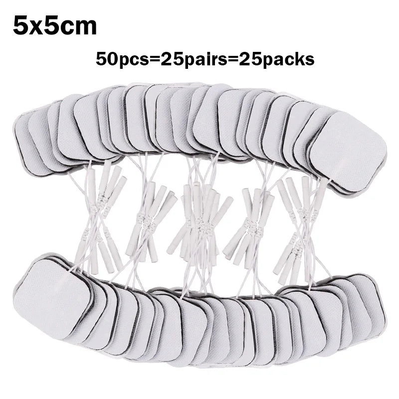électrodes électrostimulation adhésives blanches 20 pièces thérapie micro perforées rechargeables