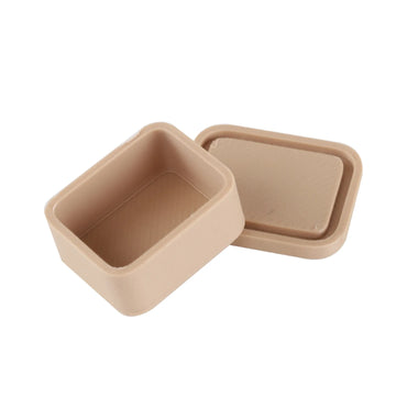 boîte compartiments beige clair moderne compartiments divisés plastique opacité
