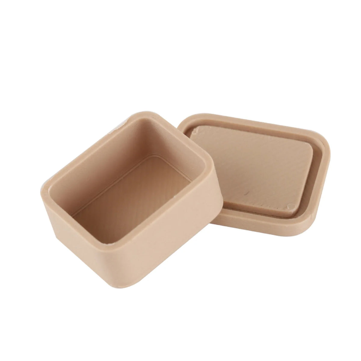 boîte compartiments beige clair moderne compartiments divisés plastique opacité