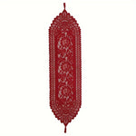 nappe tissée dentelle florale blanche romantique table hiver été mariage anniversaire thème classique vintage
