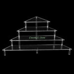 présentation transparente moderne support bijoux transparent sans motif grille tailles