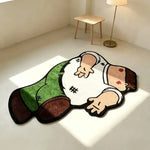 tapis dessin animé personnages adolescents chambre salon antidérapant facile entretien polyesters