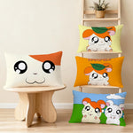 housse coussin rectangulaire souris cartoon kawaii décorative canapé salon chambre maison blanche