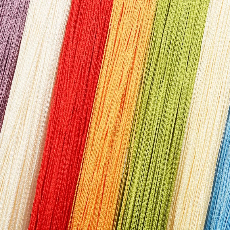 rideau franges noir multicolore moderne salon opaque polyester