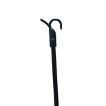 tige pêche noire plastique simple crochet poignée 13 24 inches
