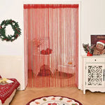 rideau chaîne moderne argenté brillant opaque 100x200cm chambre salon decoration fête mariage