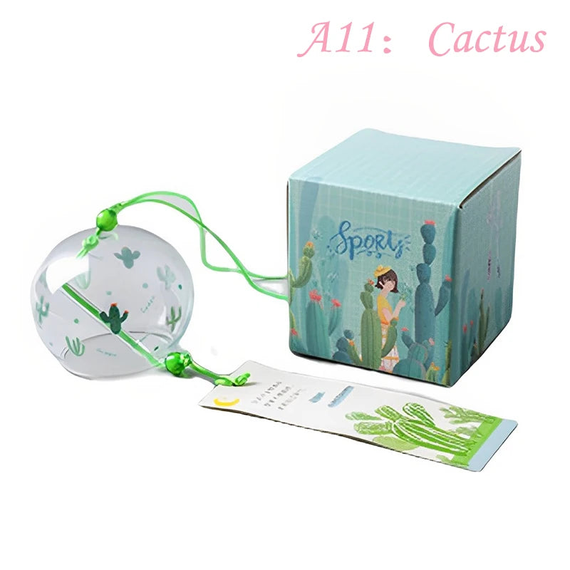 cloche vent japonaise transparente poissons floral ruban maison spa cuisine traditionnelle