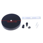 disques suspension lampes blanc noir ronds lisses modernes vis fixations bouchons protection