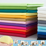 tissu coton uni rapide respirant moderne vert jaune orange rouge rose violet blanc bricolage