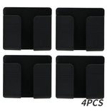 support mural smartphone télécommande rangement stockage adhésif blanc gris moderne minimaliste rechargeable organisateur