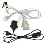support lampe moderne interrupteur 303 prise eu blanc noir clips