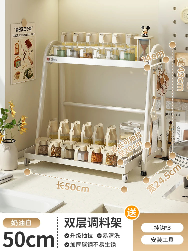 chariot rangement moderne tiroir roulettes porte serviettes porte verres porte bouteilles porte cuillères beige