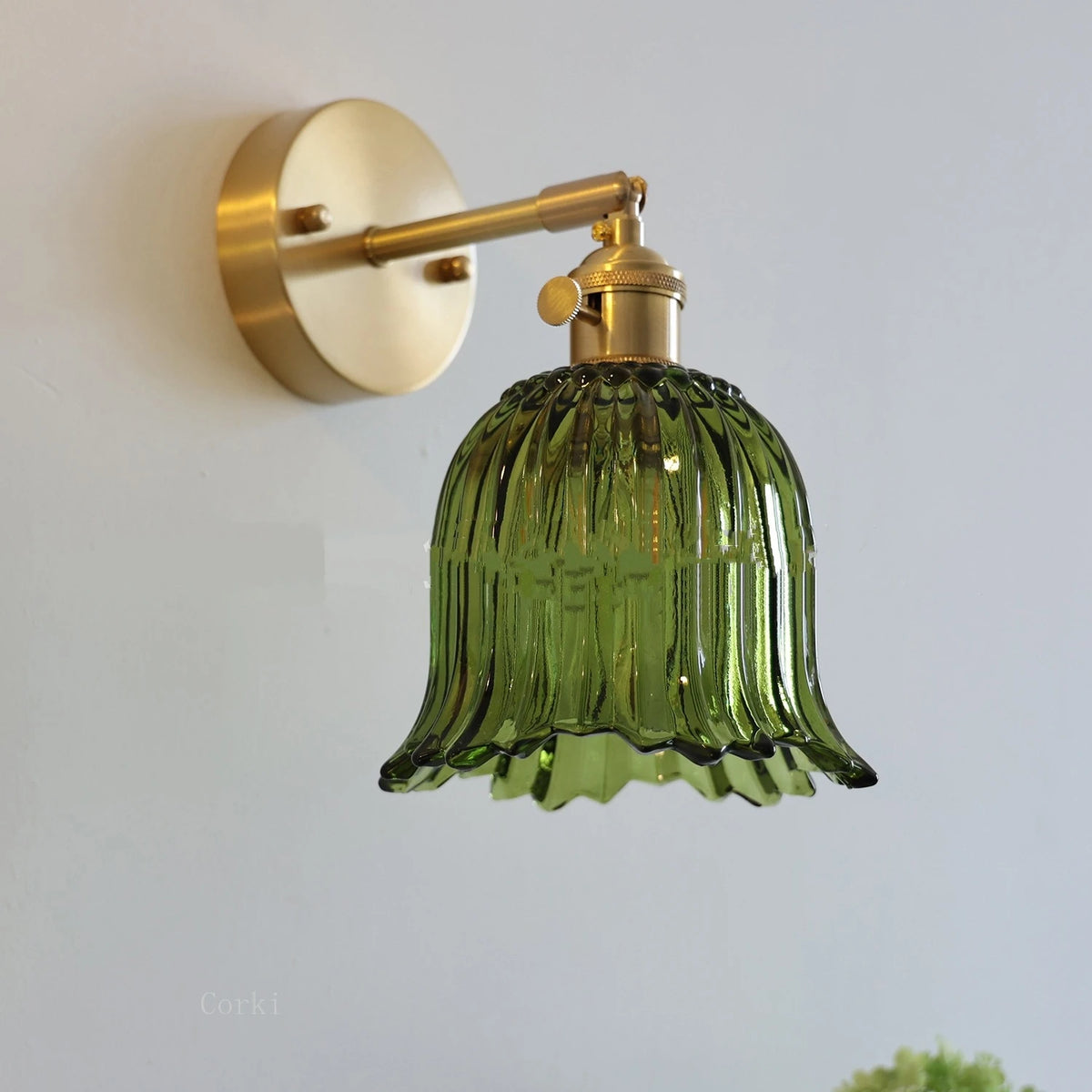 lampe murale moderne or transparente rayures horizontales vintage entrée cuisine salle manger