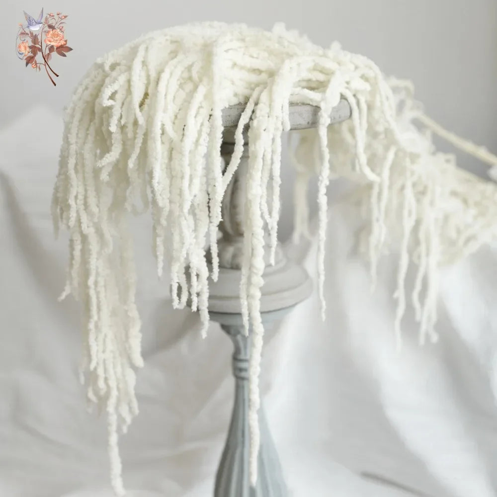 guirlande franges blanches decoration maison boheme rustique anniversaire pendaison cremaillere