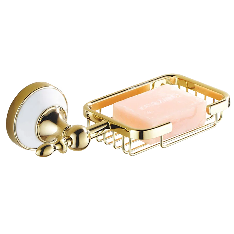 accessoires salle bain or blanc classique porte savon porte papier porte serviette porte brosse