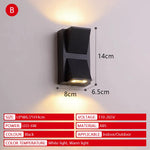 lampe murale moderne noire led ip65 étanche 85265v 2492000lm 69cm câble