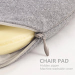 coussin chaise mémoire forme mousse anti décubitus polyester coton gris beige moderne