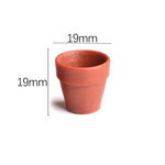 pots fleurs miniatures résine couleurs variées moderne minimaliste jardinage accessoires maison poupée éléments