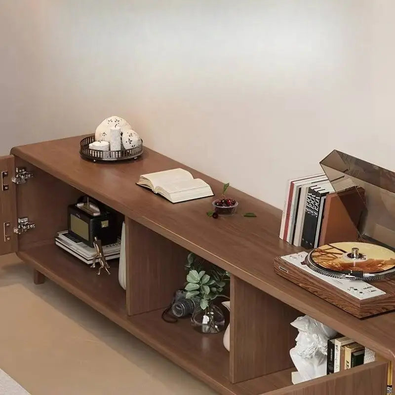 Étagère TV violette décoration moderne