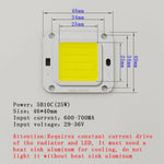 éclairage led module 46mm 40mm blanc jaune moderne fixe 50w 60w 70w