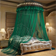 moustiquaire dôme suspendu polyester translucide bordure dentelle romantique chambre lit