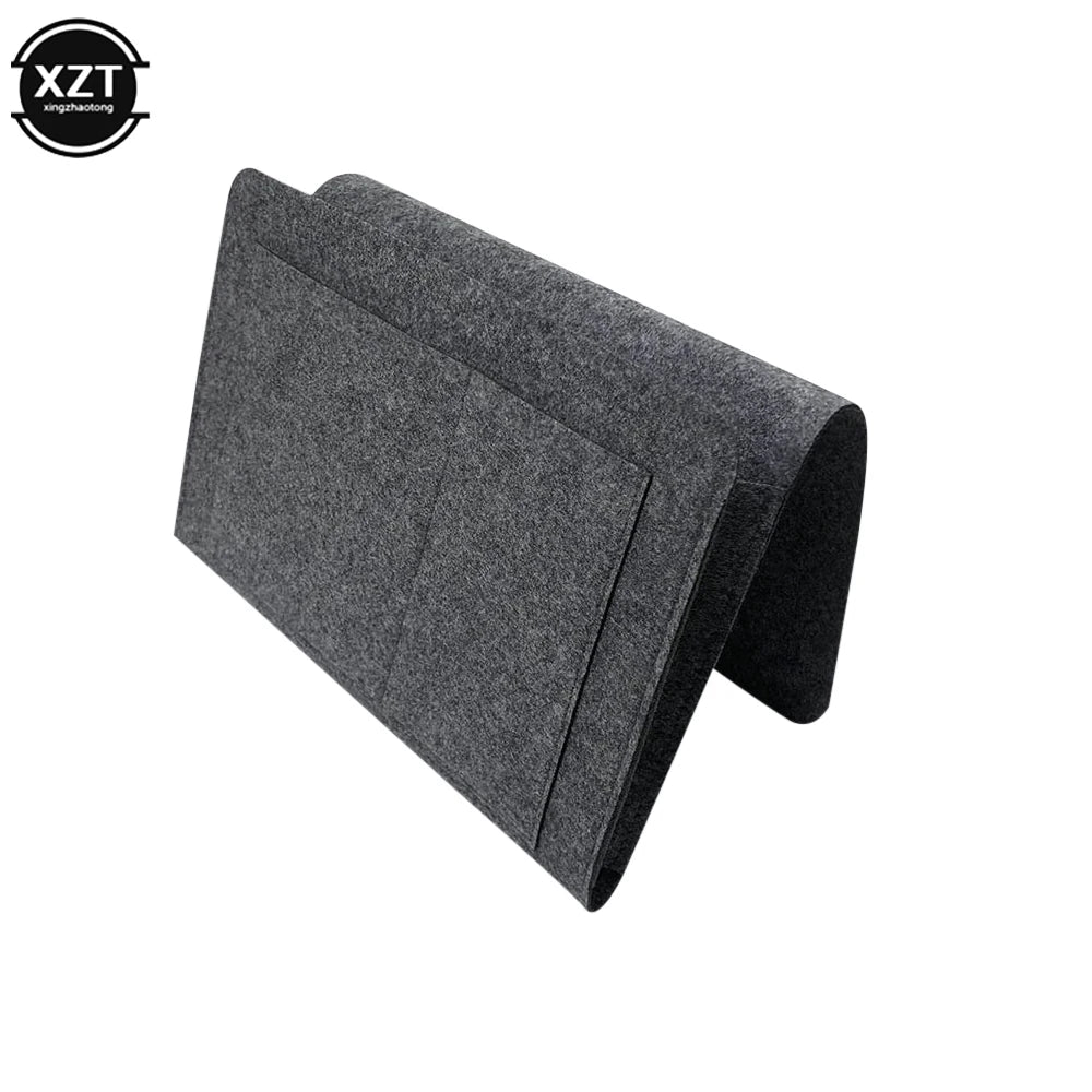 sac rangement mural gris compartiment adhésif minimaliste stockage réutilisable moderne neutre