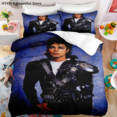 Housse de couette Michael Jackson impression 3D vue de face