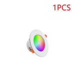 Spot LED Blanc Multicolore Compatible Bluetooth Fixation Vis Moderne 10W 113x50mm