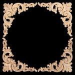 corniche décorative baroque ornements floraux bois sculpté ajustement meubles murs portebiancheclair