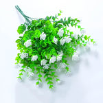 bouquet artificiel fleurs simples feuilles vertes moderne extérieur mariage anniversaire baby shower