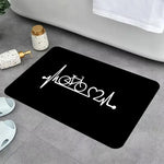 tapis moderne logo brompton antidérapant polyester imperméable chambre graphique floral adultes