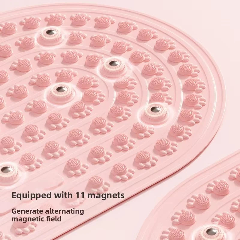 tapis massage acupression rose corail relief animal points pression moderne anti fatigue 70x40cm